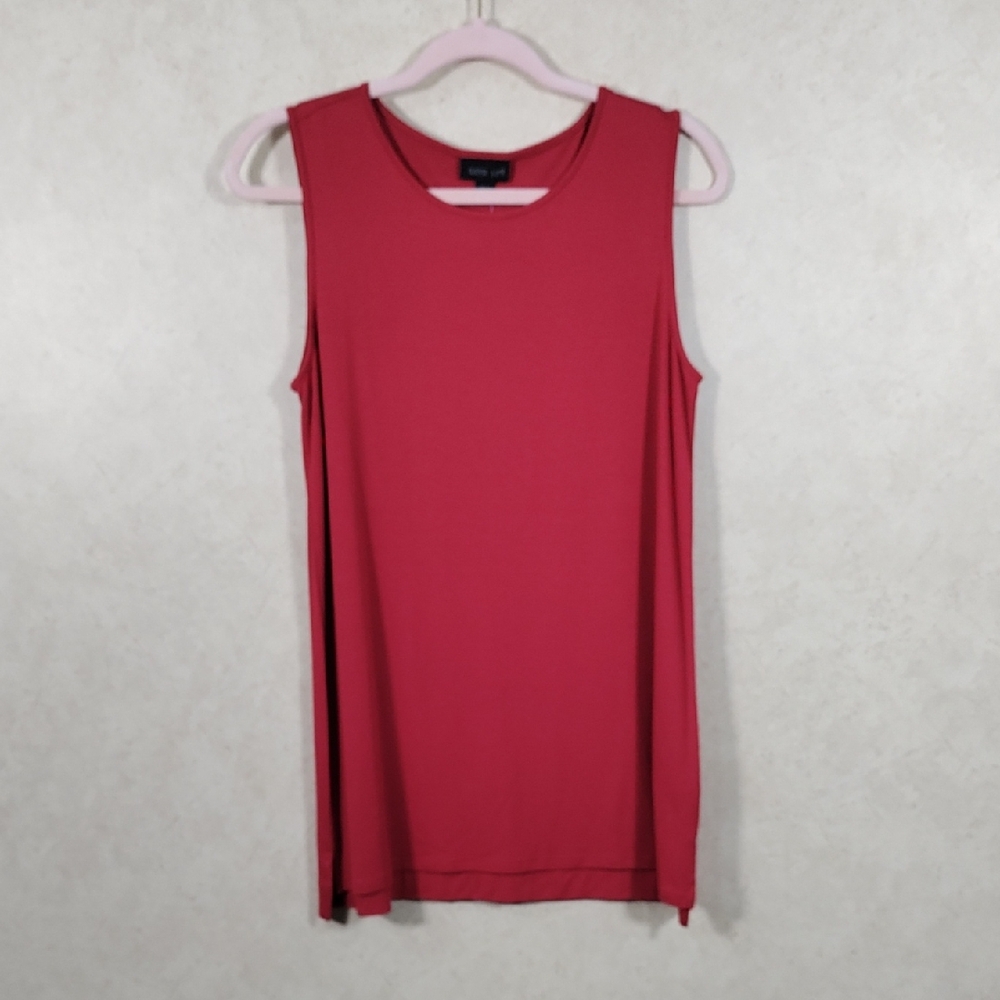 4196 J. Jill true red longer length tank top S NWT